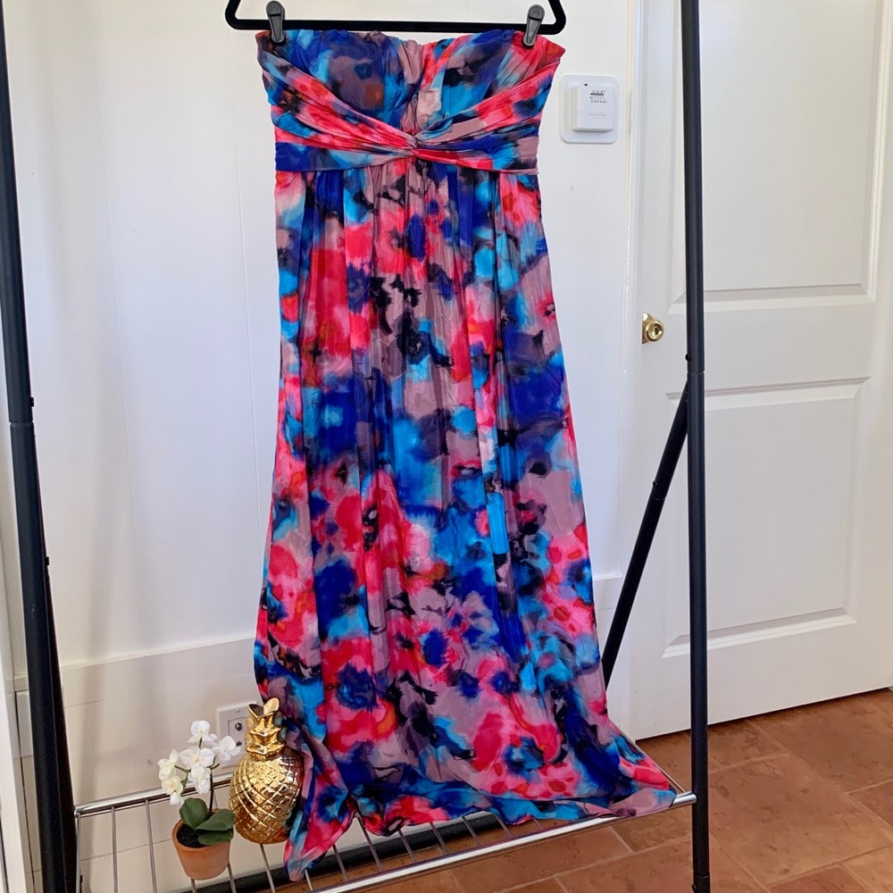 Jessica Simpson Watercolor Maxi Dress